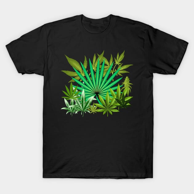 420 FLOWER LEAF DESIGN T-Shirt by The C.O.B. Store